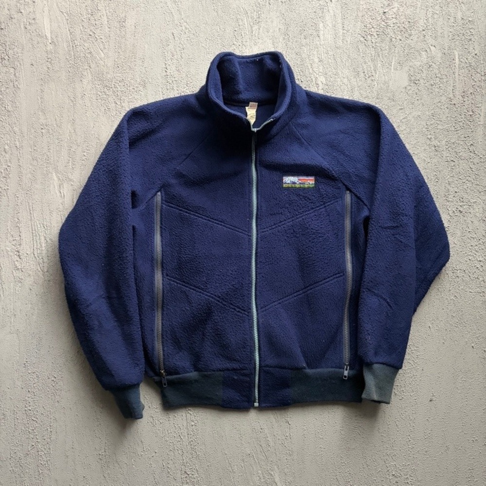Vintage Denali Fleece Jacket Small Blue 1990s Full Zip USA